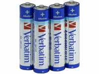 Verbatim Alkalibatterien 1.5V - AAA-LR03 Micro, Stückzahl: 4...