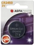 AgfaPhoto Lithium Knopfzellen Batterie CR 2450