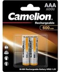 Camelion 17006203 - Ni-MH Rechargable Batterien AAA / HR03, 2 St&uuml;ck, Kapazit&auml;t 600