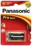 Panasonic Stromversorgung Energie Batterien Pro Power Gold 9V 6LR61PPG/1BP