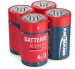 ANSMANN Alkaline Batterien Mono D LR20 1,5V, 4 St&uuml;ck, langlebig & auslaufsicher,