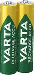 VARTA Batterien AAA, wiederaufladbar, 2 St&uuml;ck, Recharge Accu Solar, Akku, 550...
