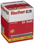 fischer Spreizd&uuml;bel SX 10 x 80, Schachtel mit 25 Nylond&uuml;beln, D&uuml;bel f&uuml;r optimalen