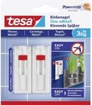 tesa Klebenagel Fliesen&Metalll, verstellbar, 2 St&uuml;ck - anpassbarer Klebenagel f&uuml;r