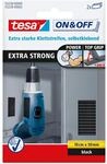 tesa On & Off Extrastarke Klett Klebepads - Selbstklebende Klettstreifen zum