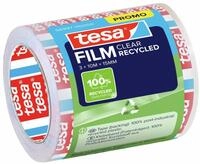 tesa tesafilm CLEAR RECYCLED - transparentes Klebeband - 100% recycelter Kunststoff -