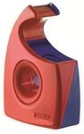 Tesa Tesafilm Abroller (Wellenmesser, bis Rollenbreite 19 mm, rot/blau)