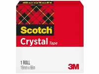 Scotch Crystal Klebeband, 19 mm x 66 m, 1 Rolle - Allzweck-Klebeband für die
