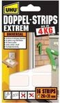 UHU 45450 Doppel-Strips Extrem, 4 kg, 26 mm x 31 mm, 16 St&uuml;ck, Wei&szlig;