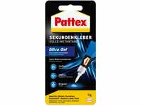 Pattex Sekundenkleber Ultra Gel, extra starker & flexibler Superkleber, stoß- &