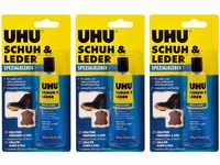 UHU 46680 Schuh & Leder Spezialkleber, 30 g Tube (3er Pack)