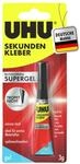 UHU Sekundenkleber extra stark | 3g Kleber Gel f&uuml;r pr&auml;zises Kleben | Sekundenkleber