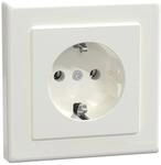 Schneider Electric Merten Schuko-Steckdose mit voller Abdeckplatte,...