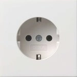 Gira 0188112 Schuko Steckdose Fl&auml;chenschalter, reinwei&szlig;