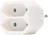 Kopp Euro Greengate GA 01/02 Adapter 2-Fach, 250 V, arktis-wei&szlig;, 174102001