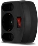 REV Steckdosenadapter - Mehrfachsteckdose 3-Fach mit Schalter & erh&ouml;htem
