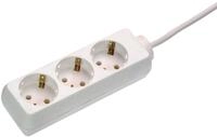 as - Schwabe 3-Fach Steckdosenleiste wei&szlig; 230 V / 16 A &ndash; Mehrfachstecker mit 3 m
