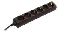 as - Schwabe 6-Fach Steckdosenleiste schwarz 230 V / 16 A &ndash; Mehrfachstecker...