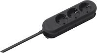 Bachmann Steckdosenleiste SMART 3-Fach 1,5m Mehrfachsteckdose Schwarz 387.170
