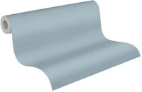 A.S. Cr&eacute;ation Uni-Vliestapete in Textiloptik &ndash; Hellblau &ndash; 10,05 x 0,53 m