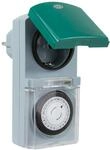 REV Zeitschaltuhr, f&uuml;r innen und aussen, mechanisch, 48 Zeiten/Tag, 30Min. 3680W,
