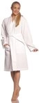 Vossen Damen Bademantel Rom, Einfarbig, Gr. XXL (52/54), Wei&szlig;