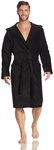Vossen Damen & Herren Bademantel Texas schwarz, xs