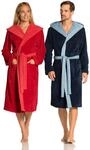 Vossen Damen & Herren Bademantel Poppy winternight, xs