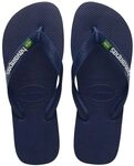 Havaianas Brasil Logo (Mini Me) Unisex Kinder Flipflop Navy Blue 23 EU