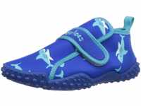 Playshoes Unisex Kinder Aquaschuhe Aqua-Schuhe Haie, Blau Haie, 18/19 EU