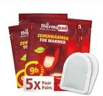 THERMOPAD Zehenw&auml;rmer &ndash; DAS ORIGINAL: 5 Paar W&auml;rmepads f&uuml;r 9 Stunden W&auml;rme I