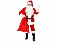 Foxxeo Premium Weihnachtsmann Kostüm für Herren - Größe M-L –