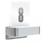 Steinel LED-Au&szlig;enwandleuchte L 820 S silber, inkl. Hausnummer, 9,8 W, 679 lm, 160&deg;