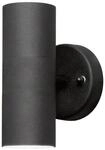 Konstsmide Modena 7571 Wandleuchte (B: 6cm T: 9cm T: 17cm, 2x35W, IP44) matt-schwarz