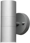 Konstsmide Modena 7571 Wandleuchte (B: 6cm T: 9cm T: 17cm, 2x35W, IP44) grau
