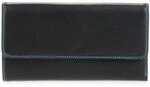 mywalit - Leder Damen Geldb&ouml;rse - Tri-fold w/Outer Zip Purse - 269-4 - Black pace