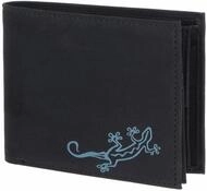 Oxmox Geldb&ouml;rse New Cryptan Querscheinb&ouml;rse Lizard Print Cyan Black schwarz