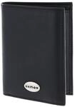 Oxmox Leder Geldb&ouml;rse Leather Kombib&ouml;rse Pure Metal Round Black schwarz