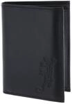 Oxmox Leder Geldb&ouml;rse Leather Kombib&ouml;rse Lizard Embossed Black schwarz
