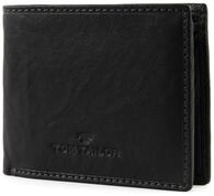 TOM TAILOR Lary Herren Geldb&ouml;rse Querformat Mittelgro&szlig; Schwarz