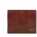 Fossil Geldb&ouml;rse f&uuml;r Herren Ryan, Leder Bifold Dunkelbraun 11,4 cm L x 2,5 cm B x
