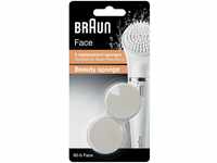 Braun Face Kosmetik-Schwämmchen 80b, für Braun Gesichtsreinigungsgeräte, 2...