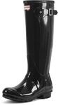 Hunter High Wellington Boots, Damen Gummistiefel, Schwarz (Black/blk), 36 EU