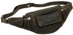 G&uuml;rteltasche Bauchtasche H&uuml;fttasche Greenland Nature B&uuml;ffel Leder braun extrem