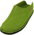 HAFLINGER Flair Smily Filzpantoffeln aus Wollfilz Hausschuh Grasgr&uuml;n, Gr. 36