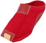 HAFLINGER Pocahontas Pantoffel Hausschuh mit TR-Gummisohle Wechselfussbett unisex
