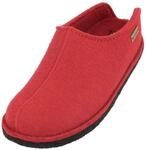 HAFLINGER Flair Smily Filzpantoffeln aus Wollfilz Hausschuh Rubin, Gr. 36