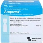 Ampuwa, L&ouml;sungsmittel zur Herstellung von Parenteralia Polyethylenampullen, 10...