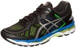 Asics Gel-Kayano 22, Herren Laufschuhe, Schwarz (Schwarz/Silber/Flash Yellow), 40 EU