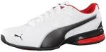 Puma Tazon 6, Herren Laufschuhe, Laufschuhe Training, White/Black/Puma Silver, 44.5